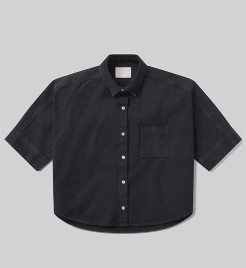 CITIZENS OF HUMANITY CLAIRE ORIGAMI SHIRT WASHED BLACK